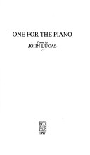 Book cover for One for the Piano