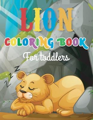 Book cover for Lion coloring book for toddlers