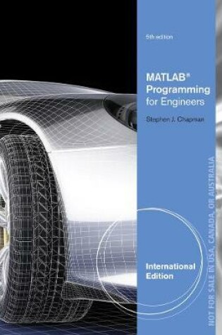 Cover of MATLAB Programming for Engineers, International Edition