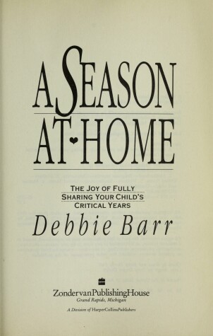 Book cover for A Season at Home