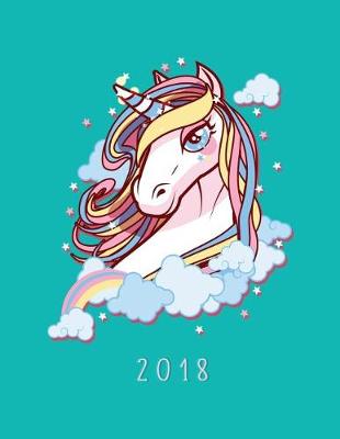 Book cover for Unicorn 2018 Weekly Planner