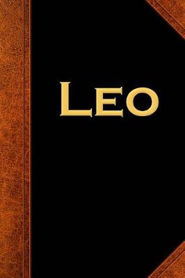 Book cover for Leo Zodiac Horoscope Vintage Journal