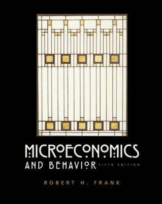 Book cover for Microeconomics and Behavior