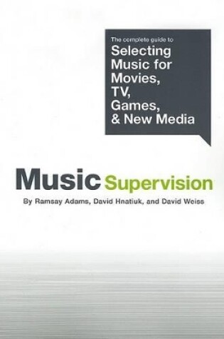 Cover of Music Supervision