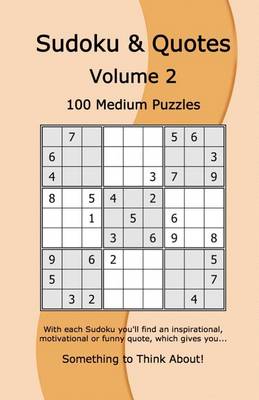 Book cover for Sudoku & Quotes Volume 2