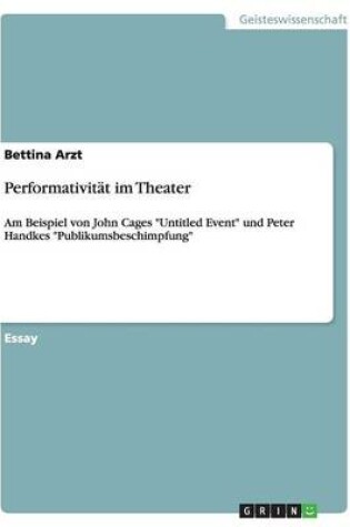 Cover of Performativit�t im Theater