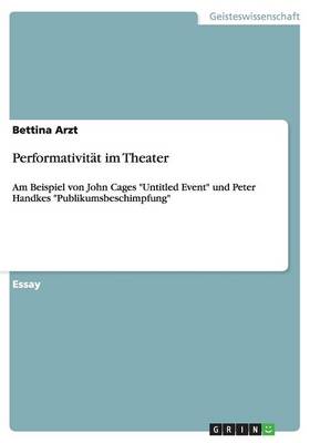 Book cover for Performativit�t im Theater