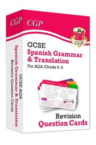 Cover of GCSE AQA Spanish: Grammar & Translation Revision Question Cards (For exams in 2025)