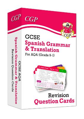Book cover for GCSE AQA Spanish: Grammar & Translation Revision Question Cards (For exams in 2025)