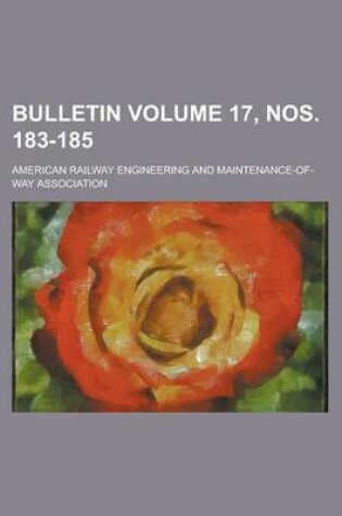Cover of Bulletin Volume 17, Nos. 183-185