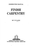 Book cover for Finish Carpentry