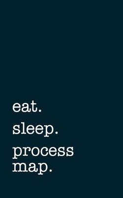 Book cover for eat. sleep. process map. - Lined Notebook