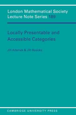 Book cover for Locally Presentable and Accessible Categories