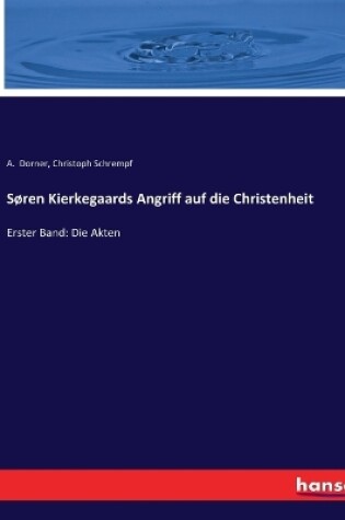 Cover of Søren Kierkegaards Angriff auf die Christenheit