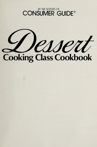 Cover of Dessert Cooking