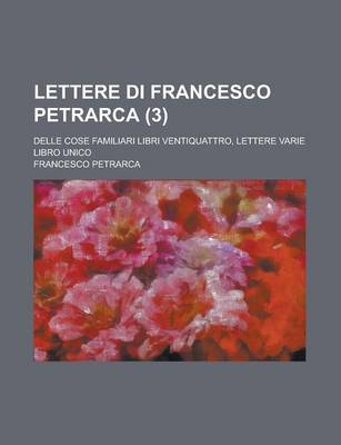 Book cover for Lettere Di Francesco Petrarca (3)