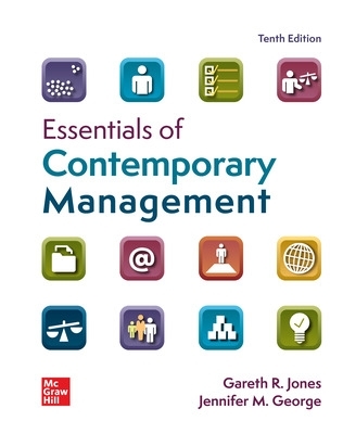 Book cover for Essentials of Contemporary Management ISE