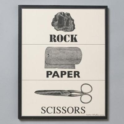 Book cover for Peter Blake: Rock, Paper, Scissors