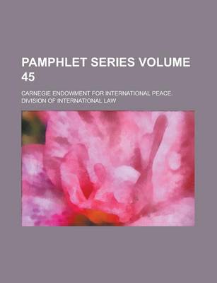 Book cover for Pamphlet Series Volume 45