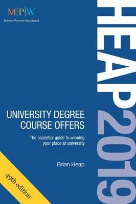 Book cover for HEAP 2019: University Degree Course Offers