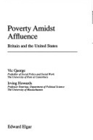 Cover of POVERTY AMIDST AFFLUENCE