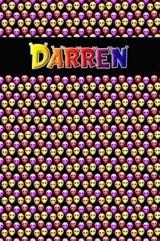 Cover of 120 Page Handwriting Practice Book with Colorful Alien Cover Darren