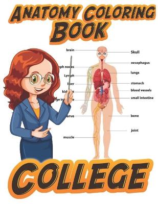 Book cover for anatomy coloring book college