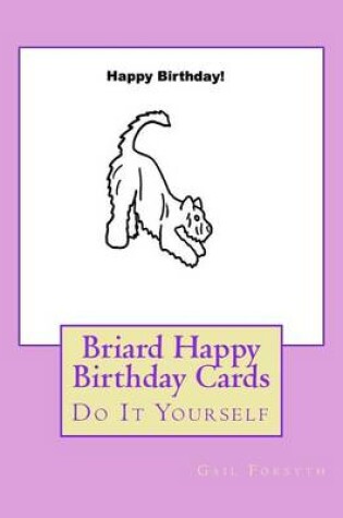 Cover of Briard Happy Birthday Cards