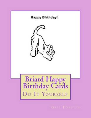 Book cover for Briard Happy Birthday Cards