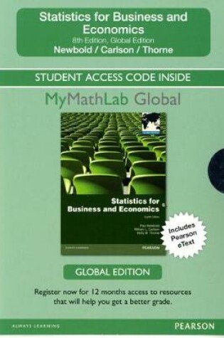 Cover of Student Access Card for Statistics for Business and Economics: Global Edition