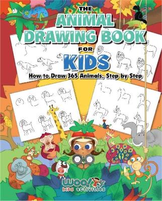 Cover of The Animal Drawing Book for Kids