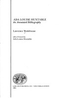 Book cover for ADA Louise Huxtable