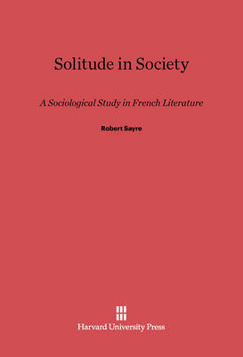 Book cover for Solitude in Society