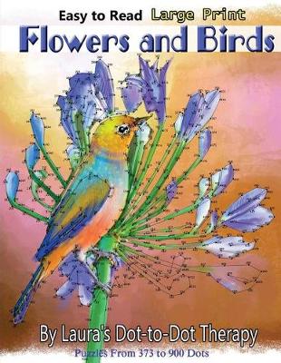 Book cover for Easy to Read Large Print Flowers and Birds