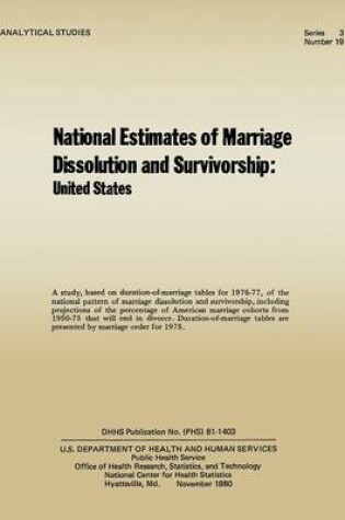 Cover of National Estimates of Marriage Dissolution and Survivorship