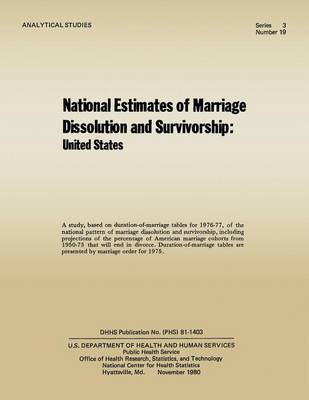 Book cover for National Estimates of Marriage Dissolution and Survivorship