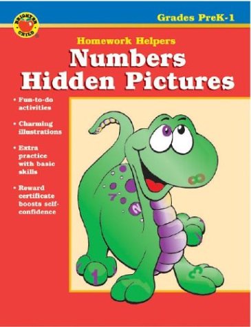 Cover of Numbers Hidden Pictures Homework Helper, Grades Prek-1