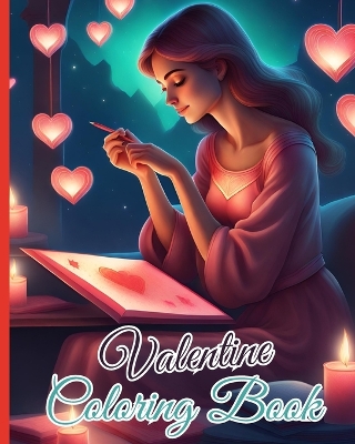 Book cover for Valentine Coloring Book