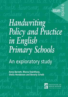 Cover of Handwriting Policy and Practice in English Primary Schools