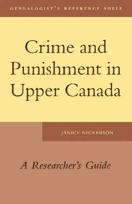 Book cover for Crime and Punishment in Upper Canada