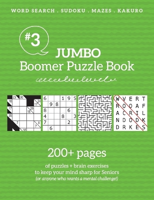 Book cover for Jumbo Boomer Puzzle Book #3