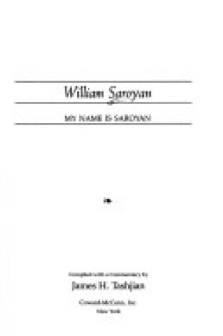 Cover of My Name Is Saroyan