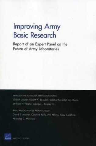 Cover of Improving Army Basic Research