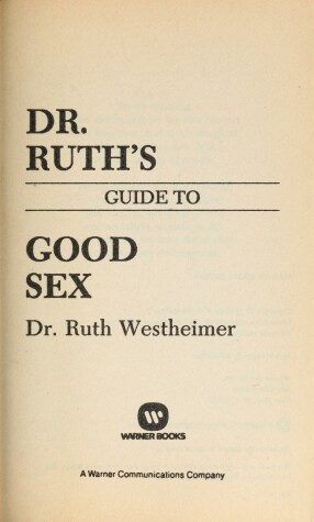 Book cover for Dr. Ruth's Guide to Good Sex