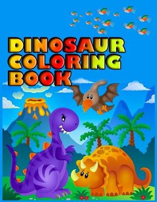 Book cover for Dinosaur coloring book