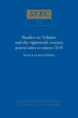 Cover of General Index To Volumes XXXI-LXX