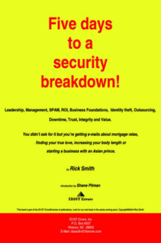 Cover of Five Days to a Security Breakdown!