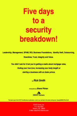 Book cover for Five Days to a Security Breakdown!