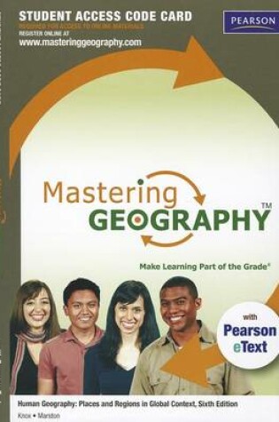 Cover of MasteringGeography with Pearson EText -- Standalone Access Card -- for Human Geography