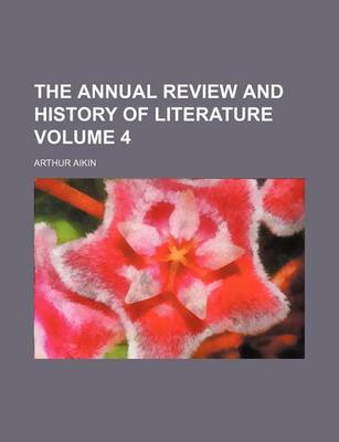 Book cover for The Annual Review and History of Literature Volume 4